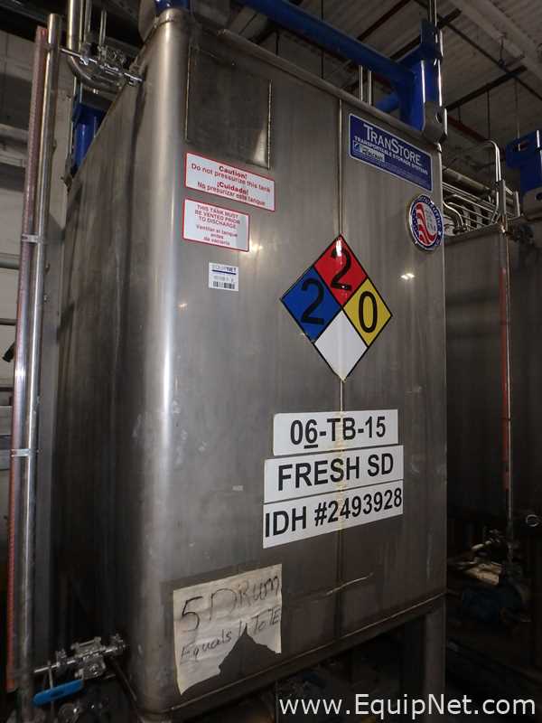 Contenedor Rectangular De Almacenamiento De Acero Inoxidable TransTore 518043 De 550 Galones