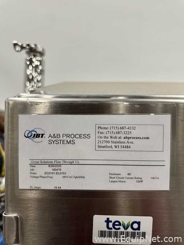 A and B Process Systems CIP Skid