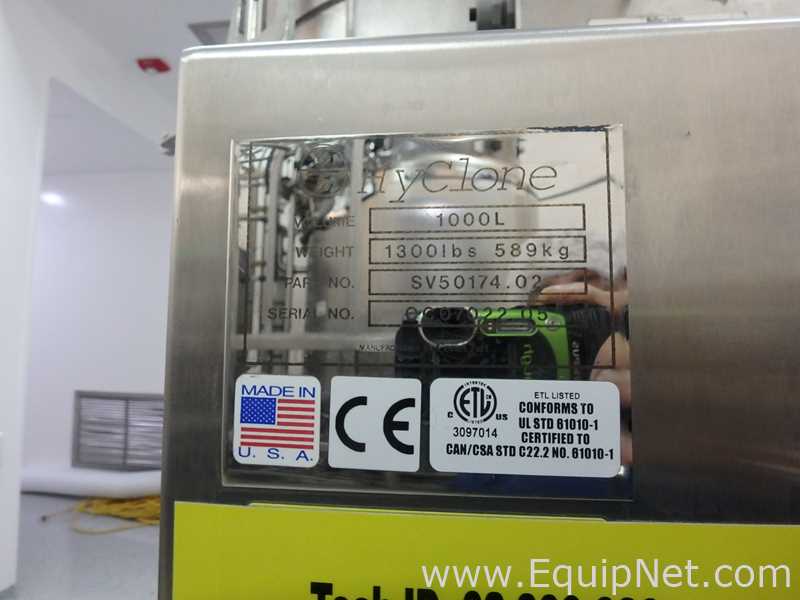 Bioreactor para Manejo de Bolsas de Plástico de Producto Capacidad 1000L marcaHyclone modeloSUB1000