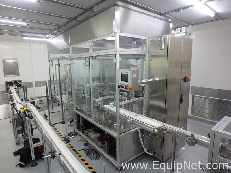 Maquina Monobloque de Llenado-Tapado de Frasco marcaRomacoMacofar modeloLVI4 con Equipos Perifericos