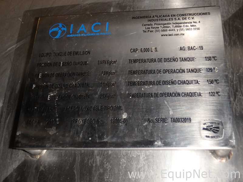 Tanque aço inox IACI 