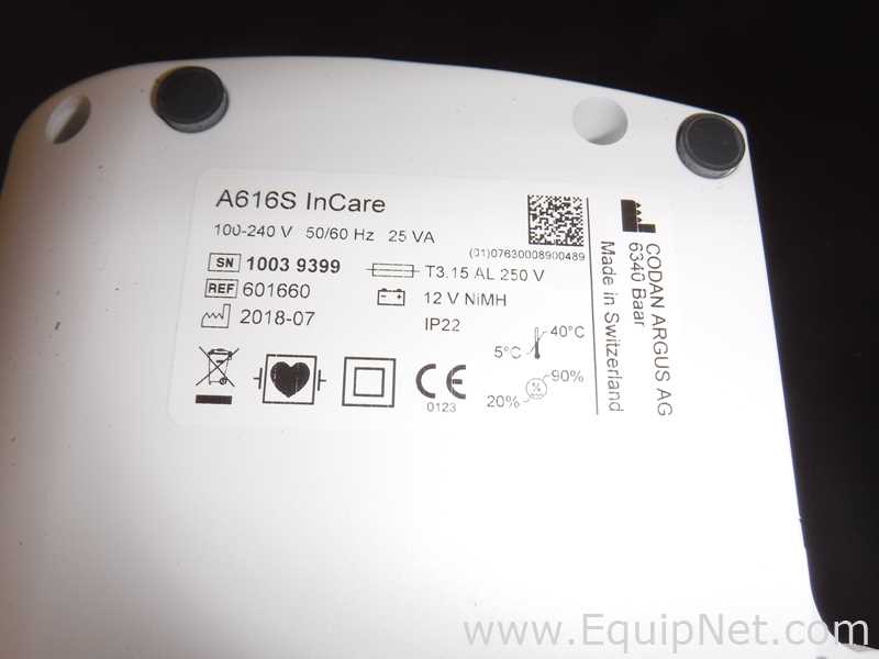 Lote de 3 Bomba de Laboratorio Codan Argus AG A616S InCare