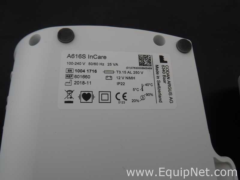 Lote de 3 Bomba de Laboratorio Codan Argus AG A616S InCare