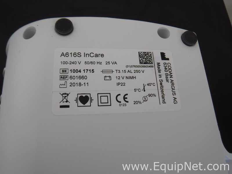 Lote de 3 Bomba de Laboratorio Codan Argus AG A616S InCare