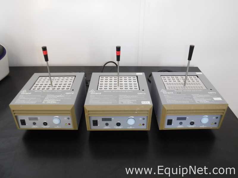 Lot of 3 Grant Instruments QBT2 Heat Blocks