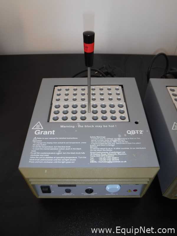 Lot of 3 Grant Instruments QBT2 Heat Blocks