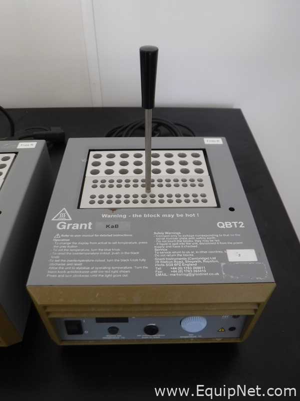 Lot of 3 Grant Instruments QBT2 Heat Blocks