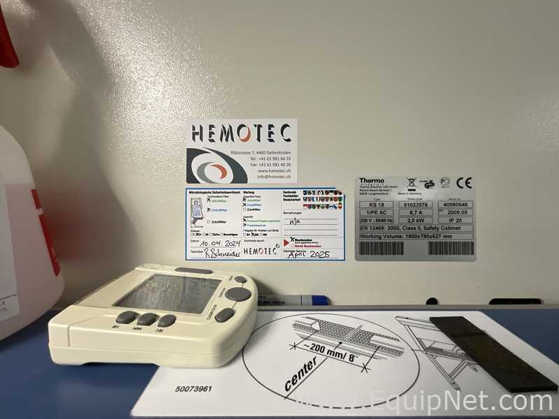 Cabina de Seguridad Biológica Thermo Fisher Scientific Herasafe KS