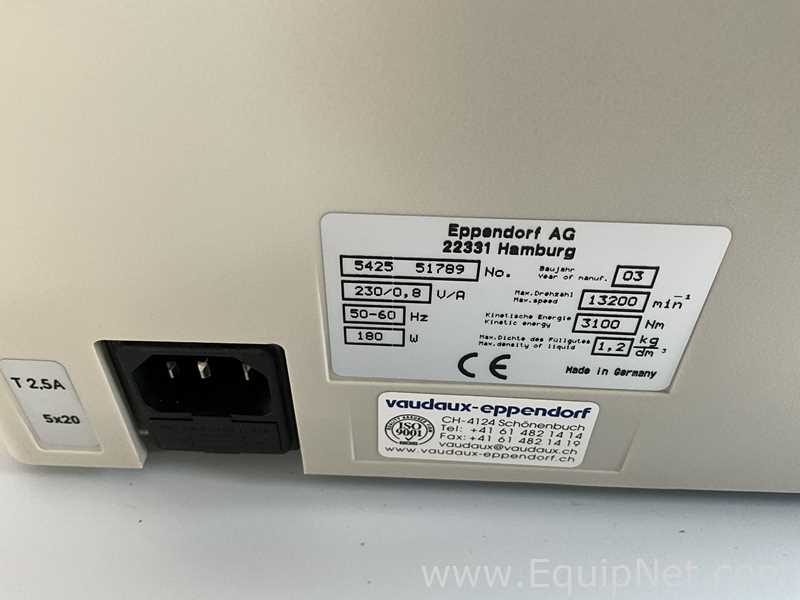 Eppendorf 5415 D Laboratory Centrifuge
