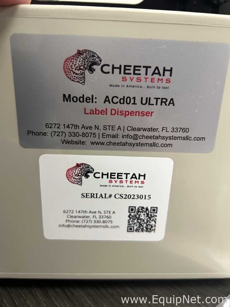 Lot of 4 Cheetah Systems Ultra ACd01 Labeler