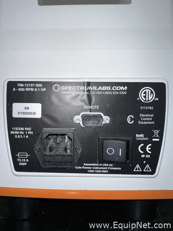 Lot Of 2 Spectrum Labs 708-13197-000 KrosFlo Research I Peristaltic Pumps