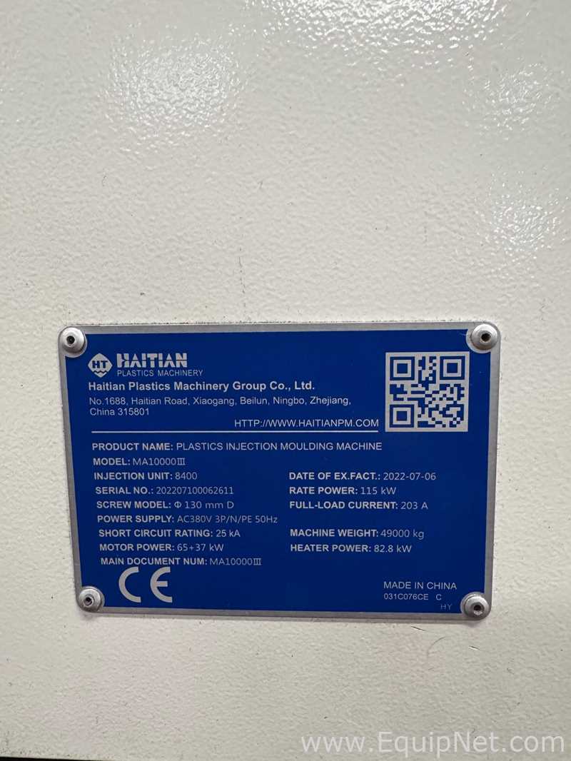 Haitian Plastic Machinery HAITIAN MARS 3 MT1000 Injection Molder