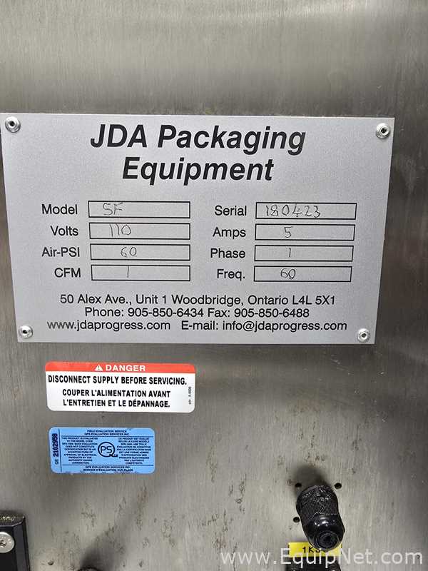 Llenadora JDA Packaging Equipment SF