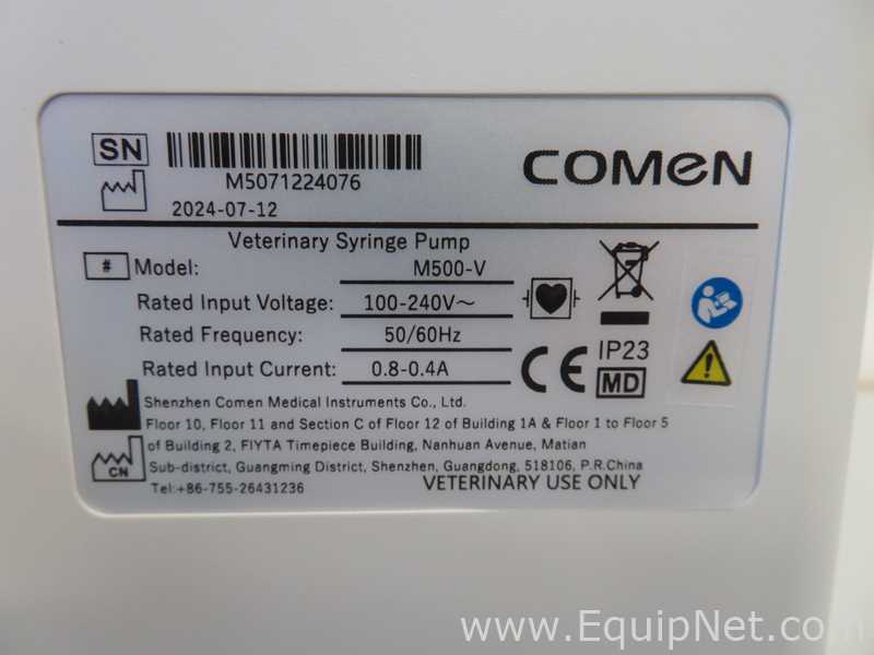 Comen M500-V Veterinary Double Syringe Pump