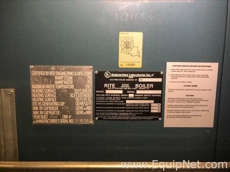 Rite 300 S Steam Heating Boiler
