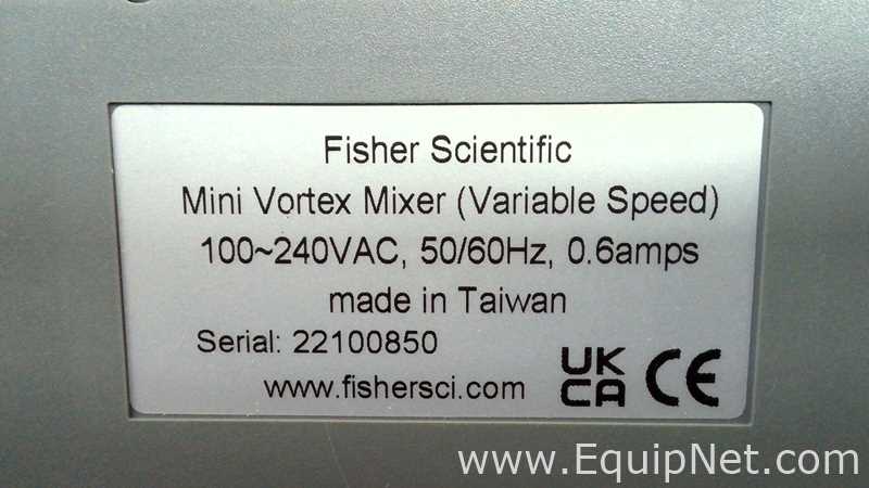 Lot of 6 Fisher Scientific Mini Vortex Mixers