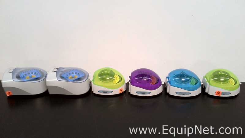 Lot of 6 Benchmark Scientific MyFuge Mini Centrifuges