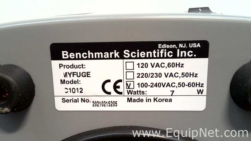 Lot of 6 Benchmark Scientific MyFuge Mini Centrifuges