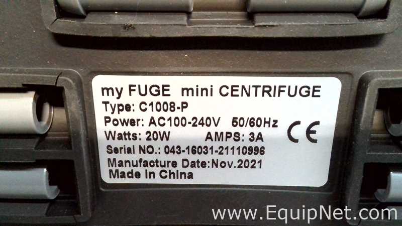 Lot of 6 Benchmark Scientific MyFuge Mini Centrifuges
