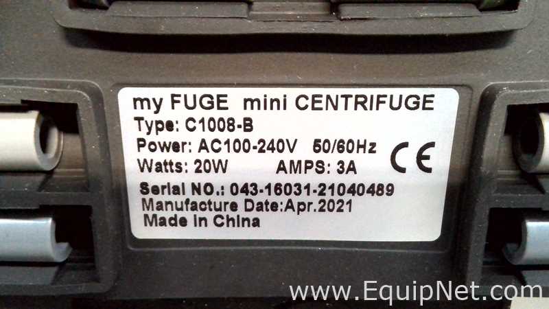 Lot of 6 Benchmark Scientific MyFuge Mini Centrifuges