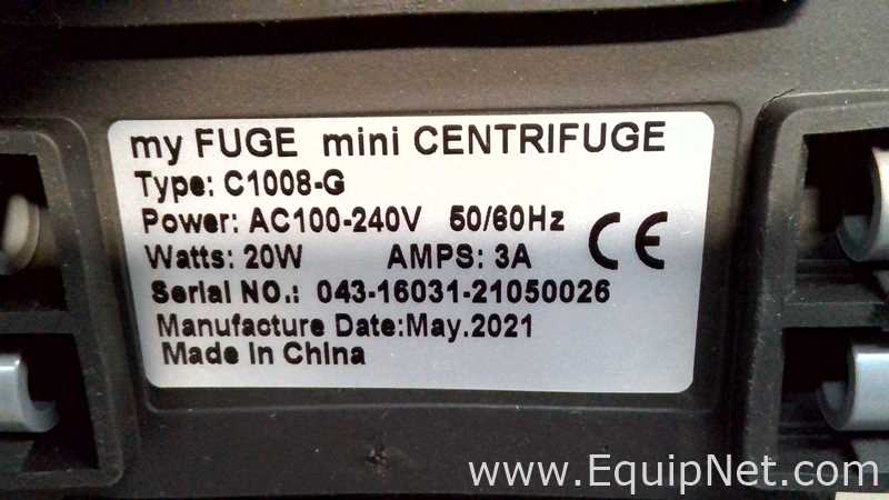 Lot of 6 Benchmark Scientific MyFuge Mini Centrifuges