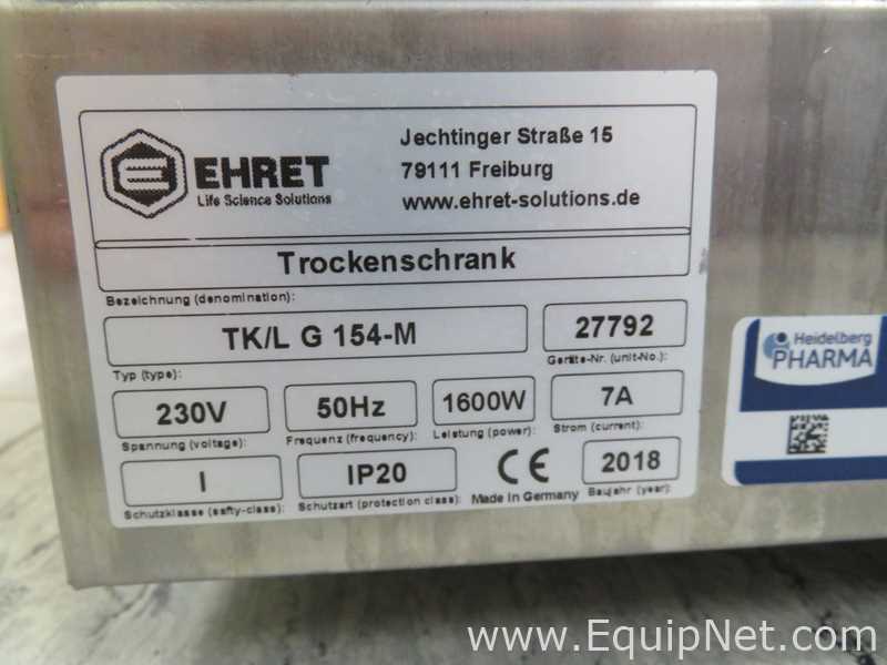 Ehret TK/L G 154-M Laboratory Glass Drying Cabinet