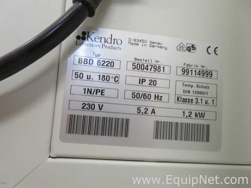 Thermo Scientific Heraeus BBD 6220 CO2 Incubator