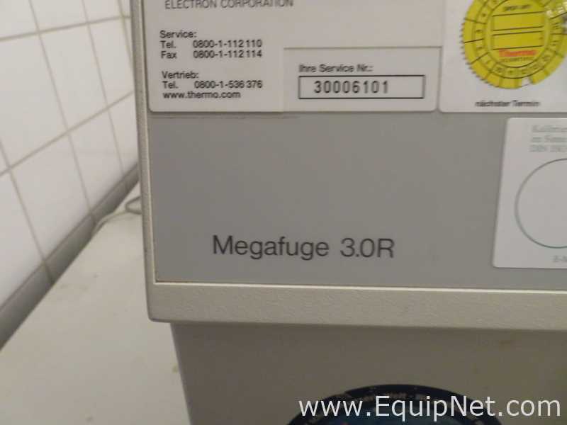 Heraeus Megafuge 3.0R Laboratory Centrifuge
