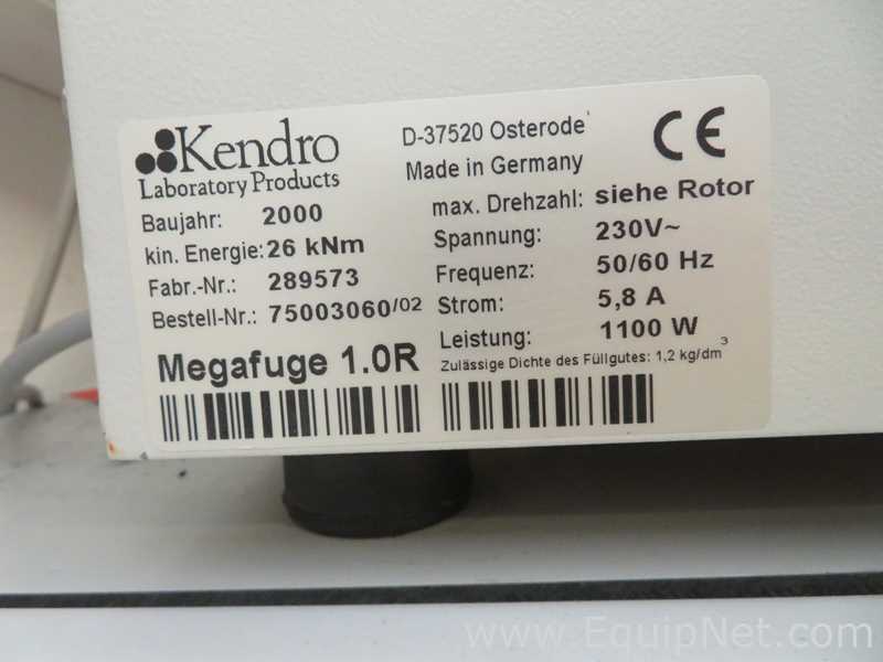 Heraeus Megafuge 1.0R Laboratory Centrifuge