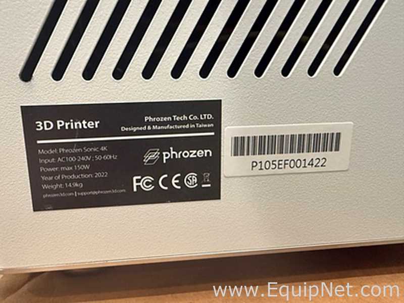Phrozen Tech Co. Sonic 4K 2022 3D Printer