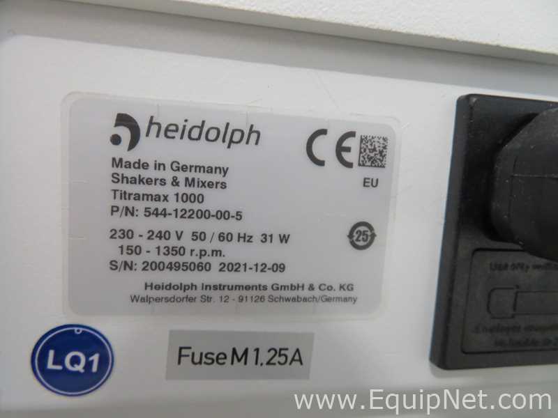 Heidolph Titramax 1000 Vibrating Platform Shaker