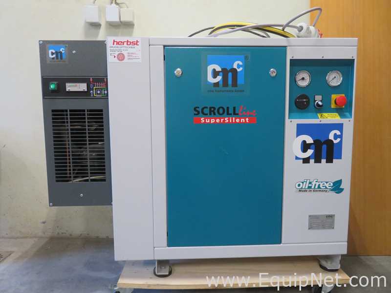 CMC Instruments GmbH CMC-SC-500 Oil Free Scroll Supersilent Air Compressor with OKS 270L Vessel