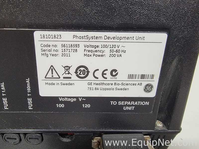 GE Healthcare Bio-Sciences PhastSystem Development Unit Electrophoresis