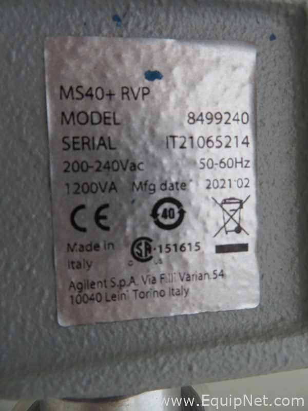 Agilent Technologies MS40Plus Rotary Vane Vacuum Pump