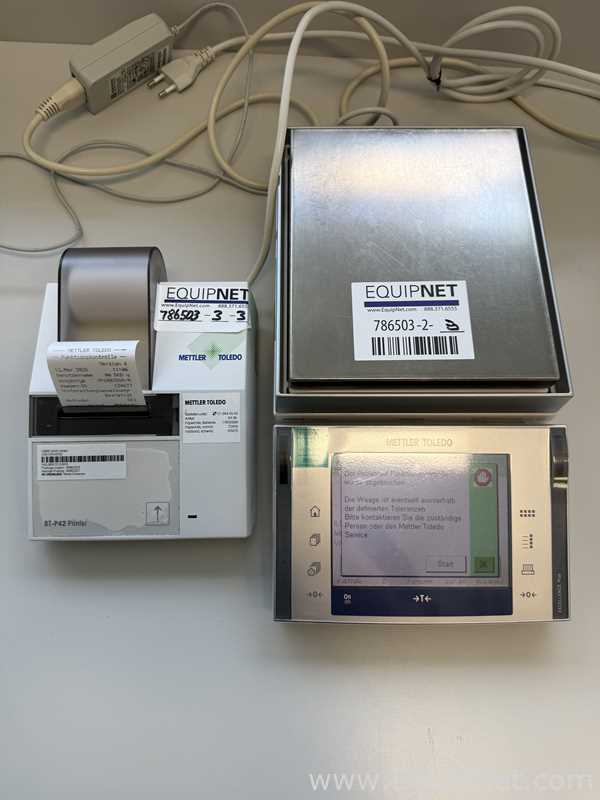 Mettler Toledo XP6002S Delta Range Balance with BT-P42 Rue Printer and Power Supply