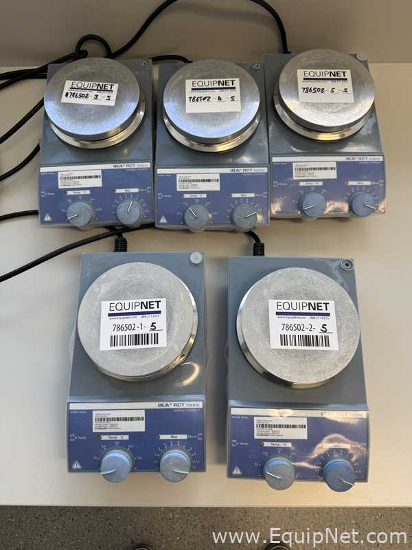 Lot of 5 Ika-Werke RCT B Hotplates