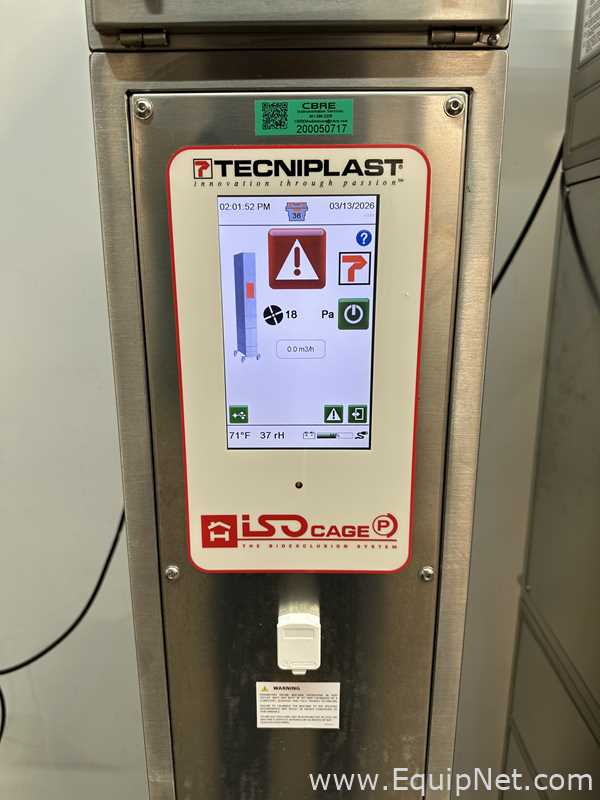 Lot of 2 Techniplast ISO96PFEUS and 2 ISO36PFEUS IsoCage Cage Controllers