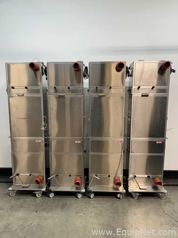 Lot of 2 Techniplast ISO96PFEUS and 2 ISO36PFEUS IsoCage Cage Controllers