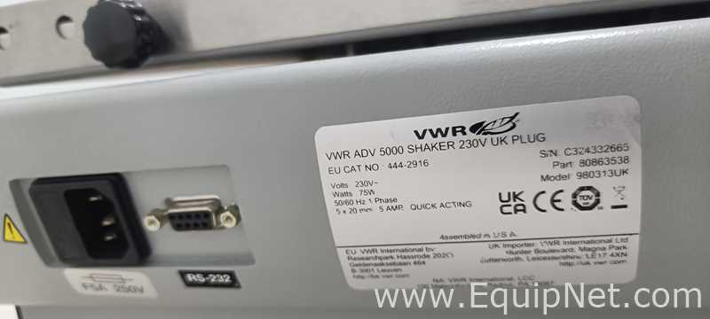 lote de  2 Agitador VWR ADV 5000