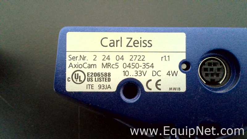 Lote de 2 Microscopio Carl Zeiss AxioCam MRc5