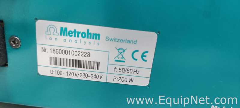 Titulador Metrohm 860 KF Thermoprep