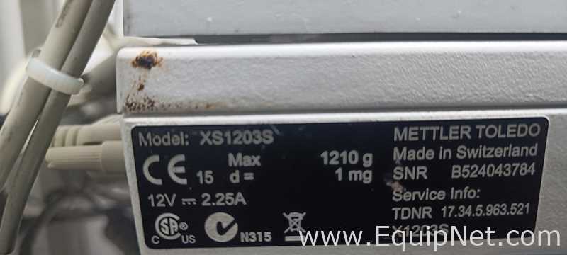 Mettler Toledo XS1203S Precision Balance