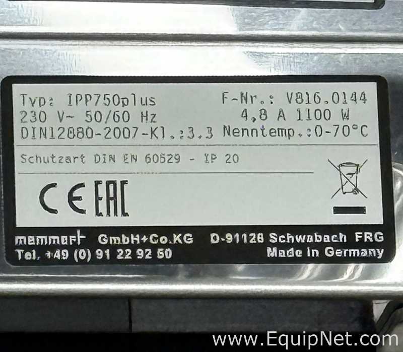 Incubadora Memmert IPP 750 Plus
