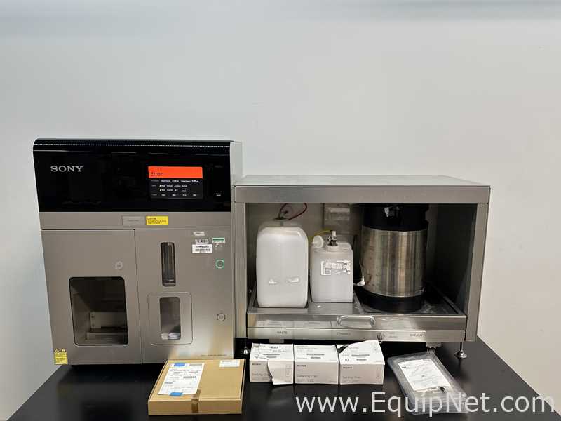 Sony LE-SH800ZFP Cell Sorter With Fludics Cart Jun-Air 85R-4P And SAFE System Smoke Evacuator