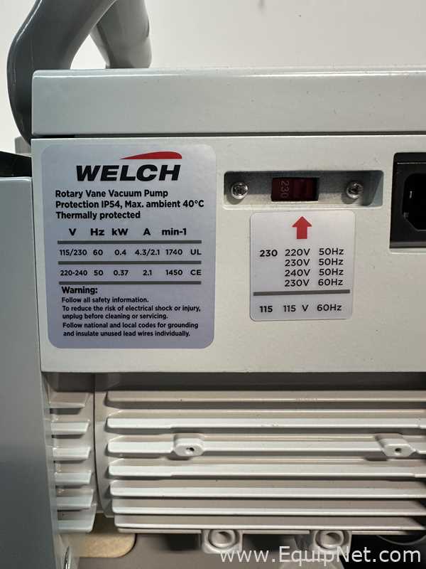 Welch C/RV Pro 8 Two-Stage Rotary Vane Vacuum Pump