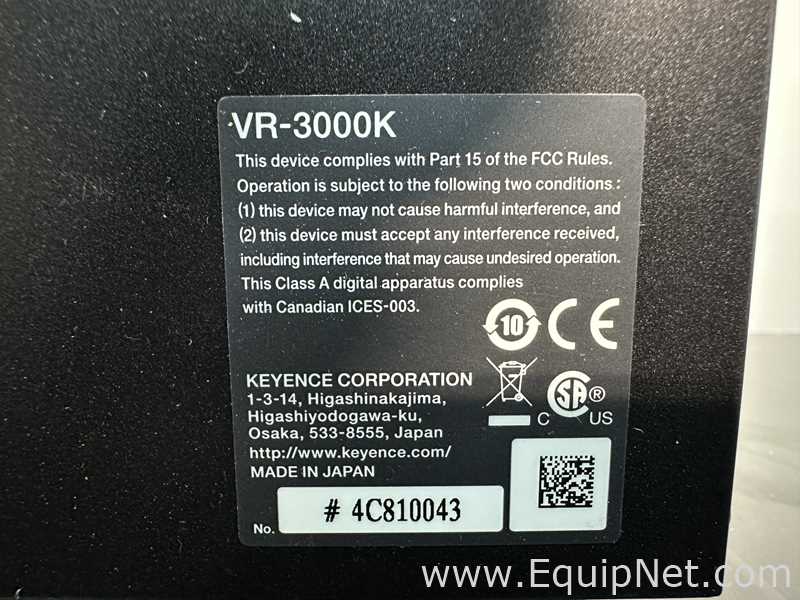 Microscopio Keyence Corporation VR-3200