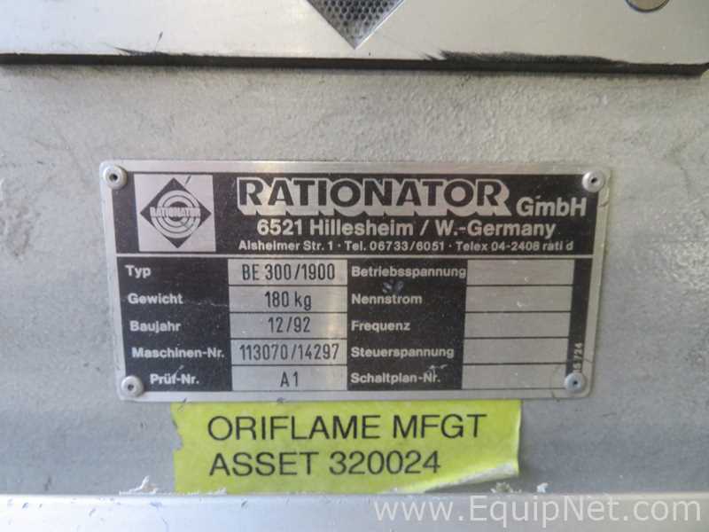 Línea de Alimentador o Enderezador Rationator BE 300/1900