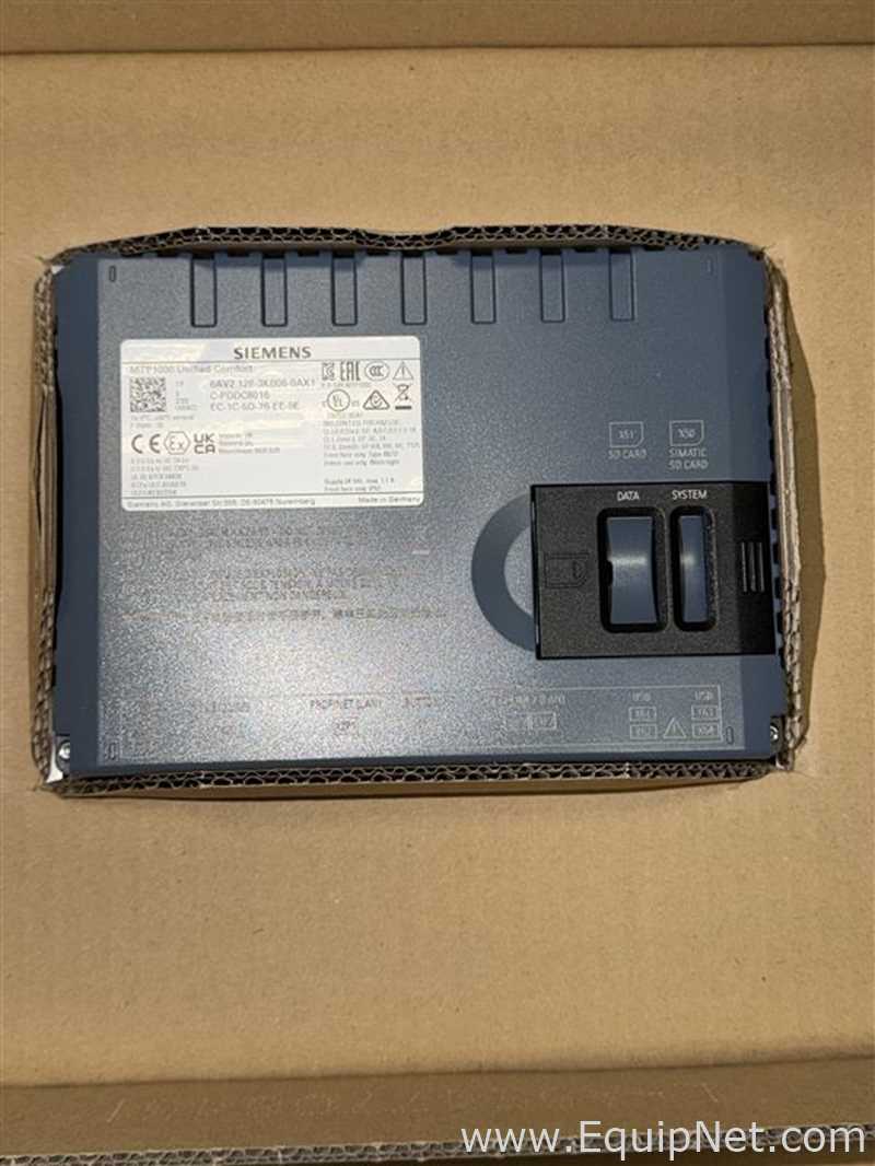 Componente Electrónico Siemens SIMATIC HMI MTP1000 Unified Comfort Panel. Sin usar