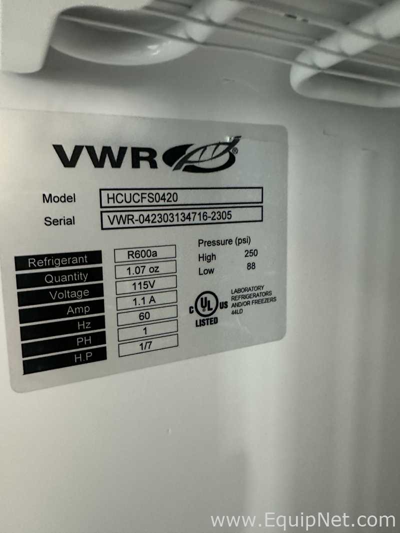 Unidade de Refrigeração VWR HCUCFS-0420