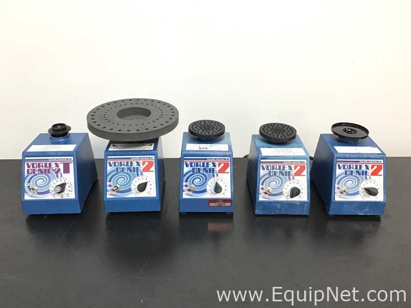 Lote de 5 Mezclador de Laboratorio Scientific Industries, Inc. Vortex Genie 2